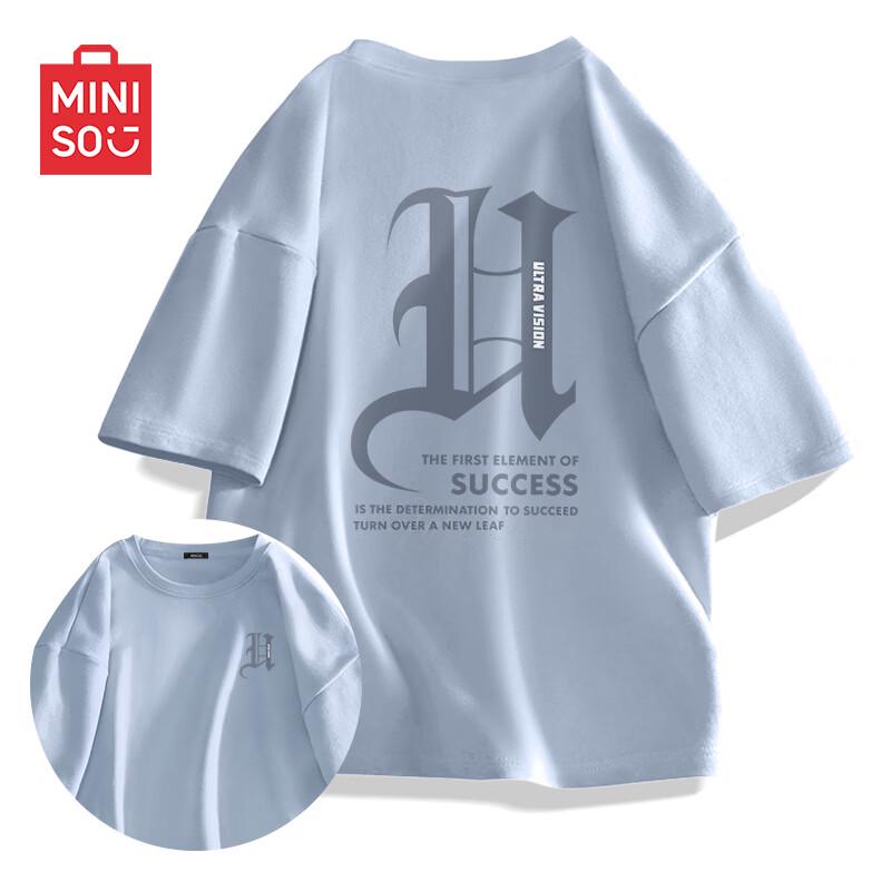 MINISO Men s American Trendy Pure Cotton T-Shirt 2XL