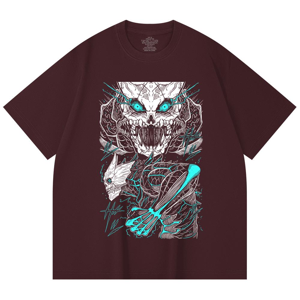 230 Gsm 100% Cotton Kaiju No 8 V2 Print Unisex Heavy Cotton T Shirt