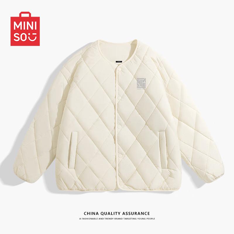 MINISO Men's Diamond Quilted Padded Winter Jacket