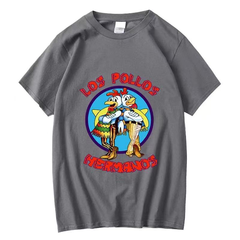 XIN YI Unisexs high quality tshirt100cotton Breaking Bad LOS POLLOS Chicken Brothers casual funny tshirt male tee shirts 80172