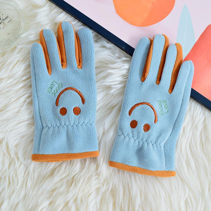 Süße Cartoon Kinder Winter Warme Handschuhe Polarfleece Verdickt Mädchen Jungen Vollfinger Fäustlinge Für Kinder Outdoor-Handschuhe