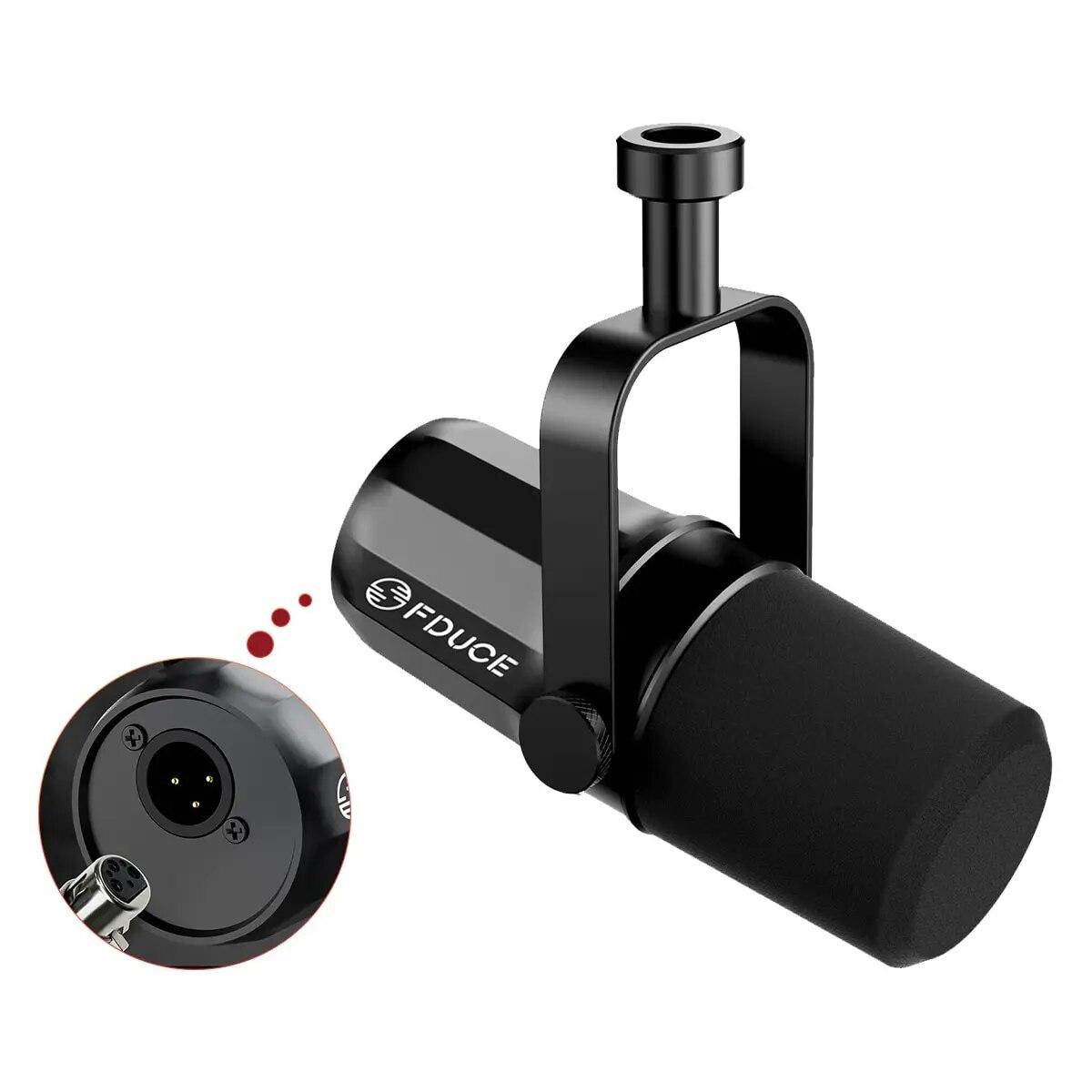 

Динамический микрофон SL40X/SL40 Металлическая встроенная гарнитура Звукоизоляция для подкастов, прямых трансляций и игр