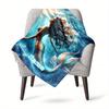 Mermaid Of The Deep Sea Customize Your Name Blanket Used For Chair Office Sofa Bed Camping Soft And Warm Giving Friends And Relatives Birthday