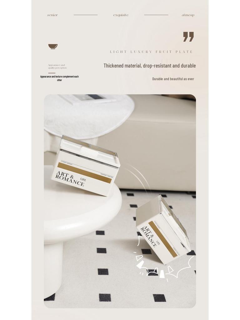 Luxury Multi-Functional Tissue Box for Living Room and Kitchen - Stylish Storage Solution