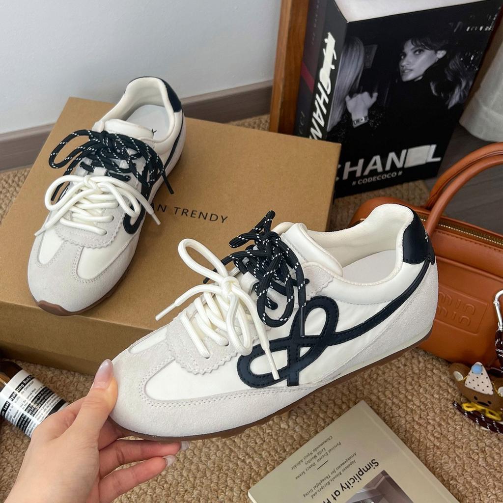 Cowhide version~ inner height increase 5cm German training shoes women's shoes autumn 2025 new sports and leisure Forrest Gump shoes tide