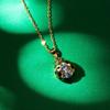 New Fashion Silver Color Pendant Ladybug Charm Necklaces Cute Insect Ladybird Animal Jewelry Rhinestone Lovely Necklace Gifts