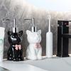 Lovely Cats Design Soap Dispenser Easy Maintenance Soap Holder with Press Pump For Household Countertop Organization