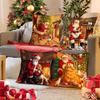 Christmas Cushion Cover Santa Decorative Throw Pillow Case Christmas Decorations For Home Navidad Natal Gifts New Year