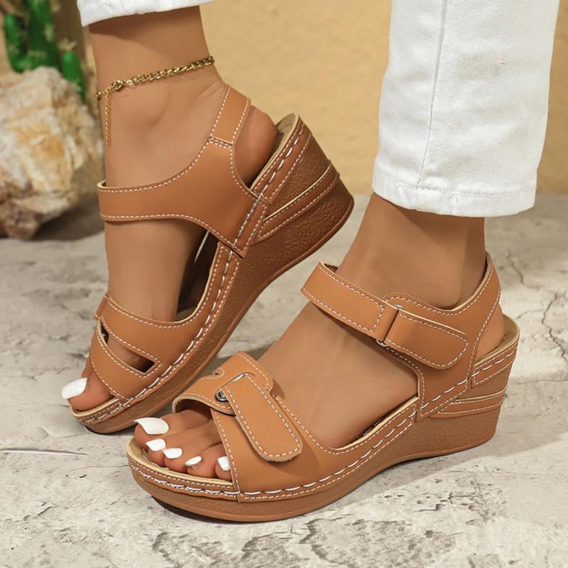 Fashion New Style Women Sandals Soft Stitching Ladies Comfortable Flat Sandals Women Open Toe Beach Shoes Woman Footwear Sandals Treking