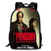 Penguin Backpack The Oxford Fabric School Bag Breathable Cushioned Straps Kids