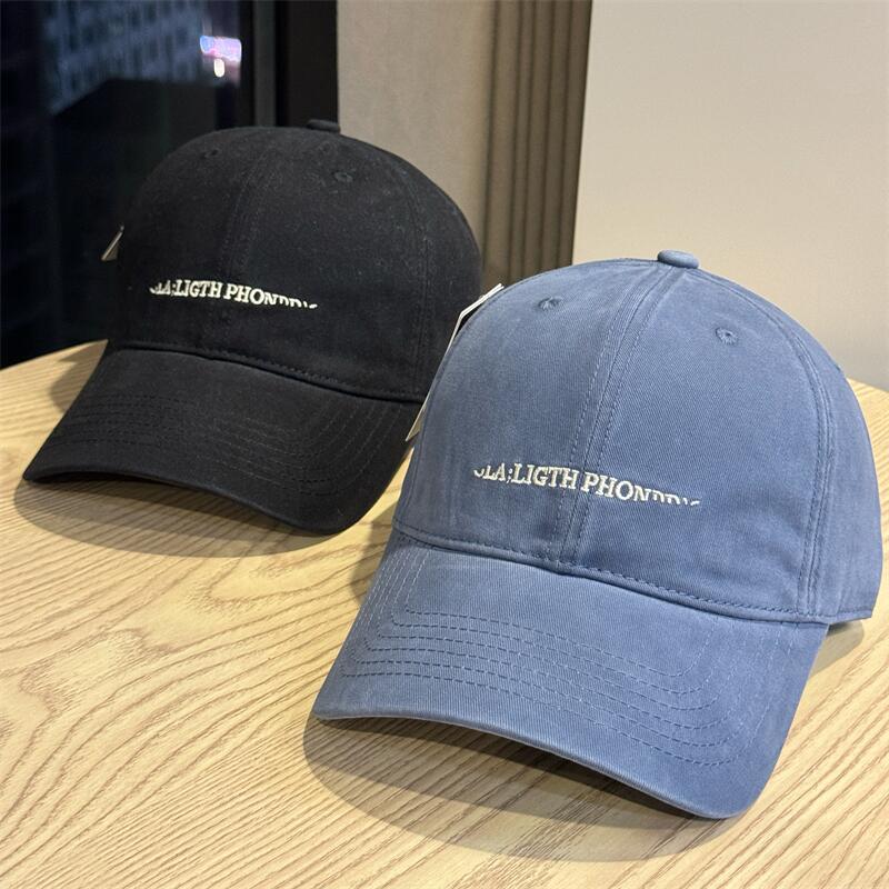 British style hat baseball cap men's alphabet sun protection visor women's fashion casual soft top cap