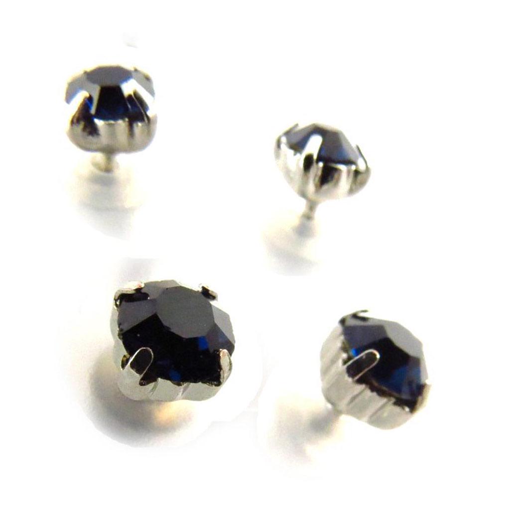 Les Trésors De Lily [J6223] - 3 Pairs of Blue 'Cristal' Earrings
