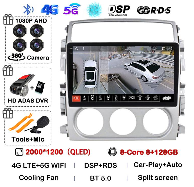 Android 14 Carplay Auto Car Radio For Suzuki Liana 2004-2008 Multimedia Video Player Autoraido GPS Cooling Fan Stereo Head Unit