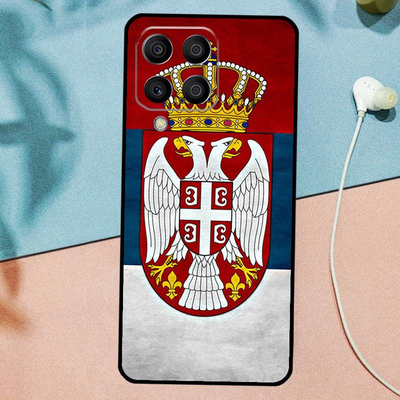 Serbia Flag For Samsung Galaxy M53 M33 M11 M21 M31 M12 M13 M14 M15 M35 M34 M54 M32 M52 M06 M16 M55 Case