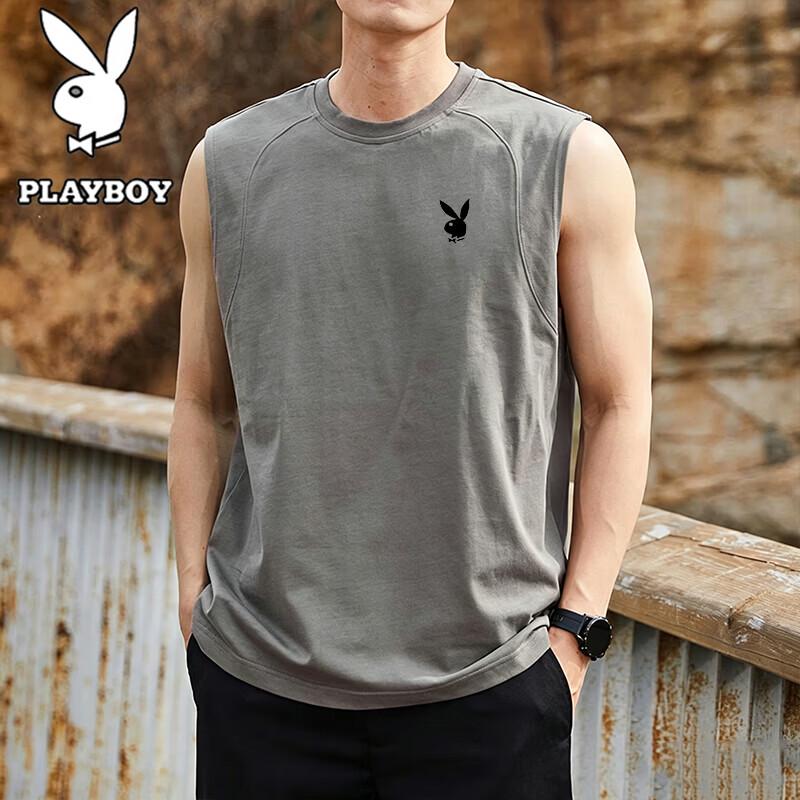 

PLAYBOY Men s Ice Feel Sleeveless T-Shirt M