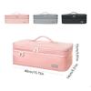 2 Layers Portable Hair Dryer Tote Bag Multi-compartment Large Capacity Curling Iron Carrying Case Space Saving Handheld