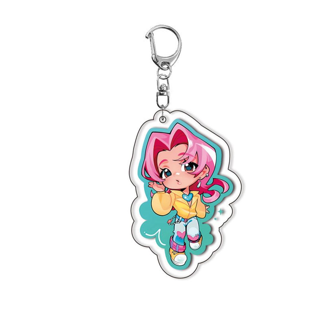 Cartoon Anime Movie Transparent Acrylic Keychain Pendant, Exquisite Gift Hanging Accessories For Backpacks