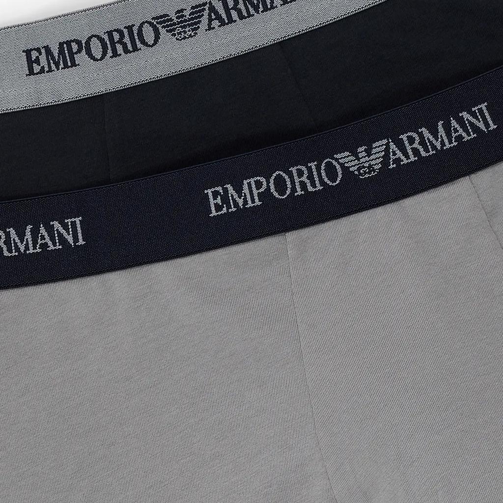 Emporio Armani Letter Logo Pattern Waistband Boxer Briefs 2-Pack Men underwear 111268CC-71711-3742