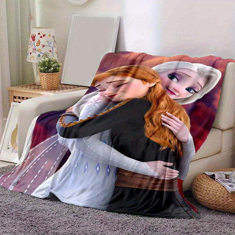 

1pc. Cartoon Frozen Elsa & Anna Blanket, Soft Throw for Home Decor, Perfect Gift for Friends and Family, Suitable for All Seasons, Cozy and 100x150cm