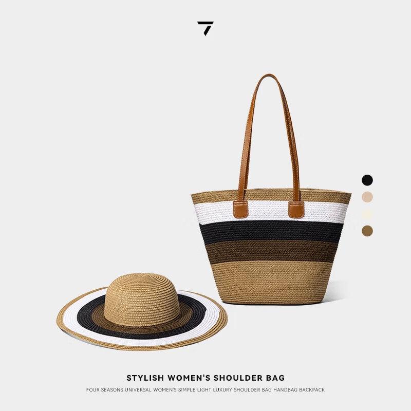 Повседневная плетёная сумка-тоут Leqisaiwen на плечо