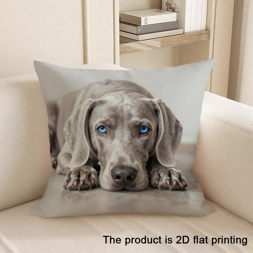 1pc Adorable Pet-Printed 2D Flat Printing Pillowcases Sofa cushion cover home bedroom room decoration