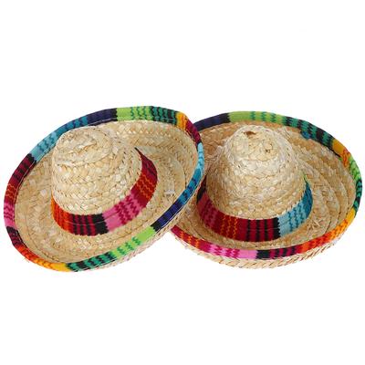 Mini Slamák pro domácí mazlíčky Sombrero Kočičí sluneční klobouk Plážová párty Slamáky Psí klobouk