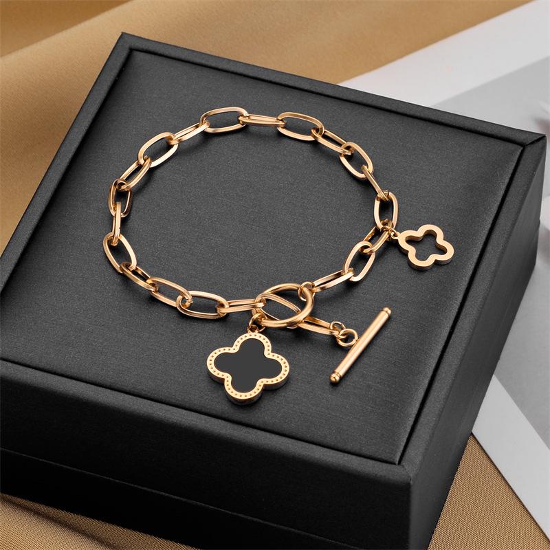 Koreanisches Dongdaemun Titanstahl Damenmode Armband - Edelstahl, High-End, Grenzüberschreitendes Design.