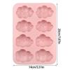 Multipurpose Cartoon Cloud Dessert Molds Effective Silicone Cloud Dessert Molds with 8 Compartments for Baking