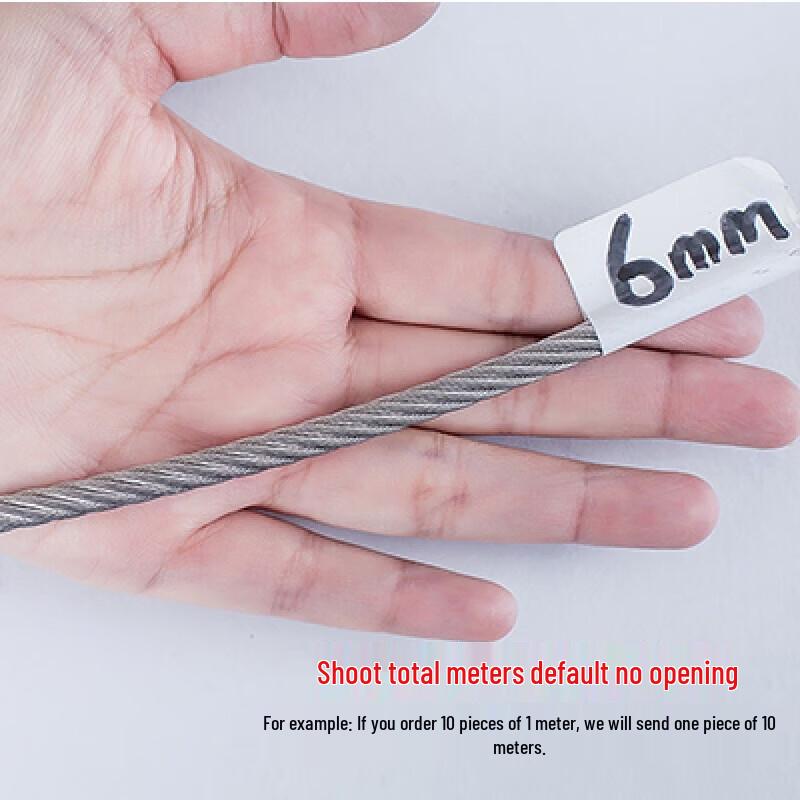 Oeny 6mm High-Strength Steel Wire Rope for Fitness Equipment