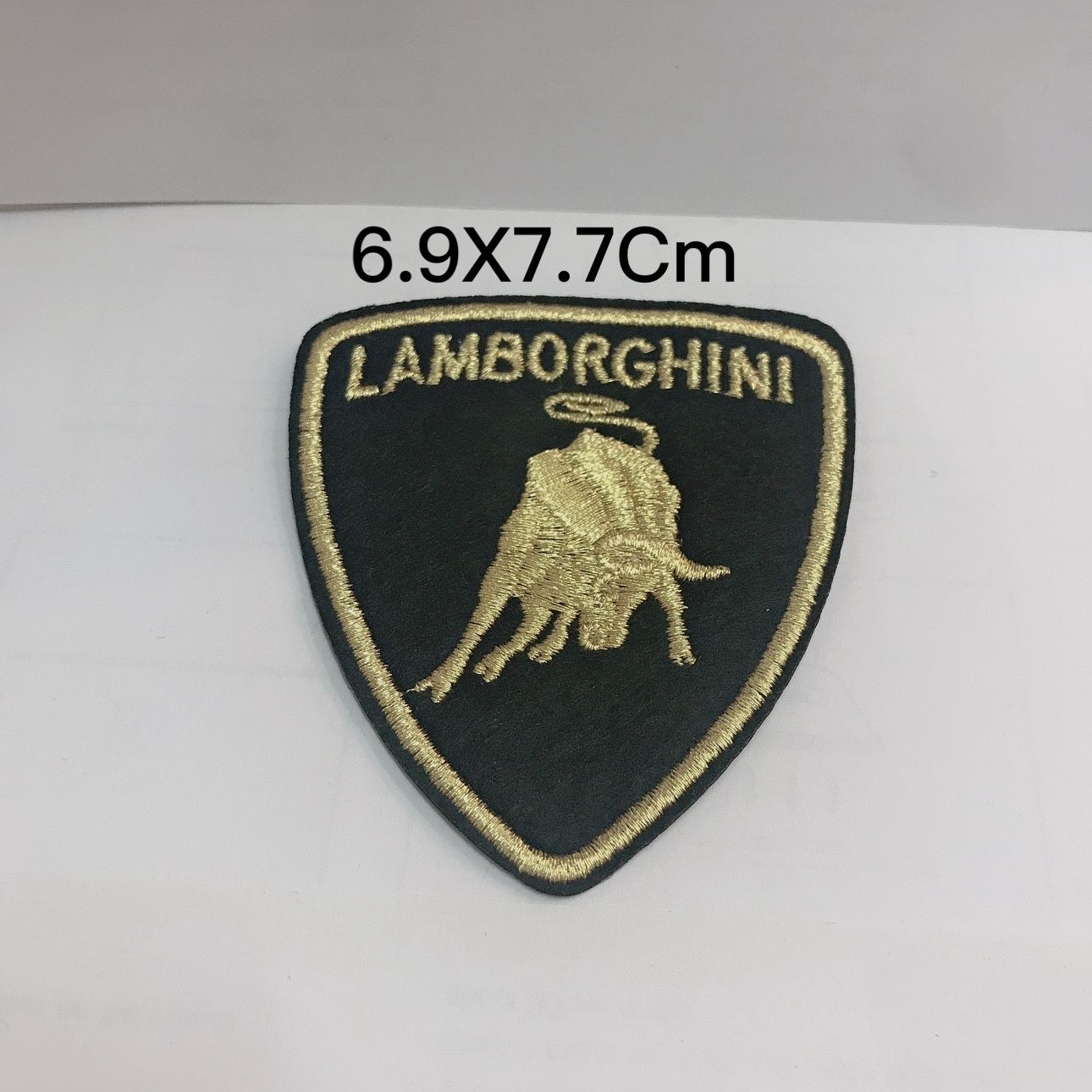 

Embroidered fabric patching clothes patchwork hot stamping stickers For Lamborghini Urus Huracan Aventador Premium Headrest