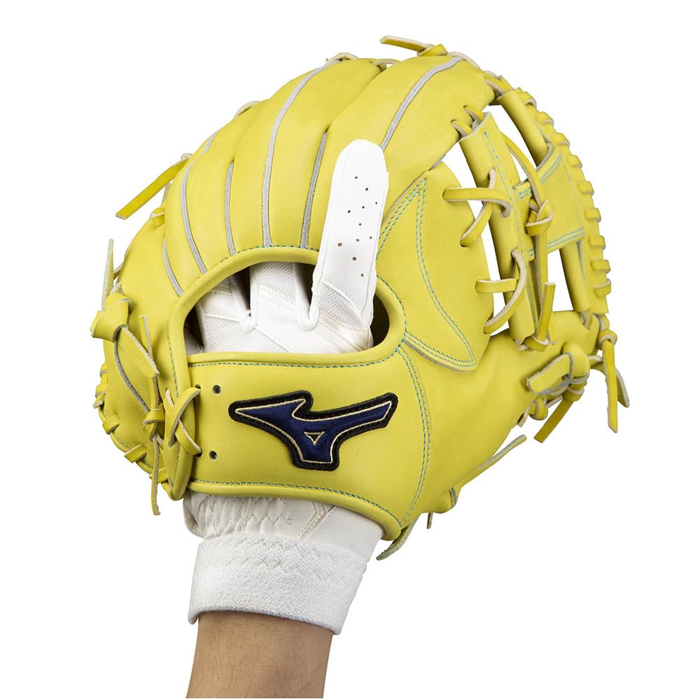 Mizuno Baseball Fielding Left High School Baseball Rules Compliant 1EJEY26010 Glove, Hand, Model, (White/JM/Jr)