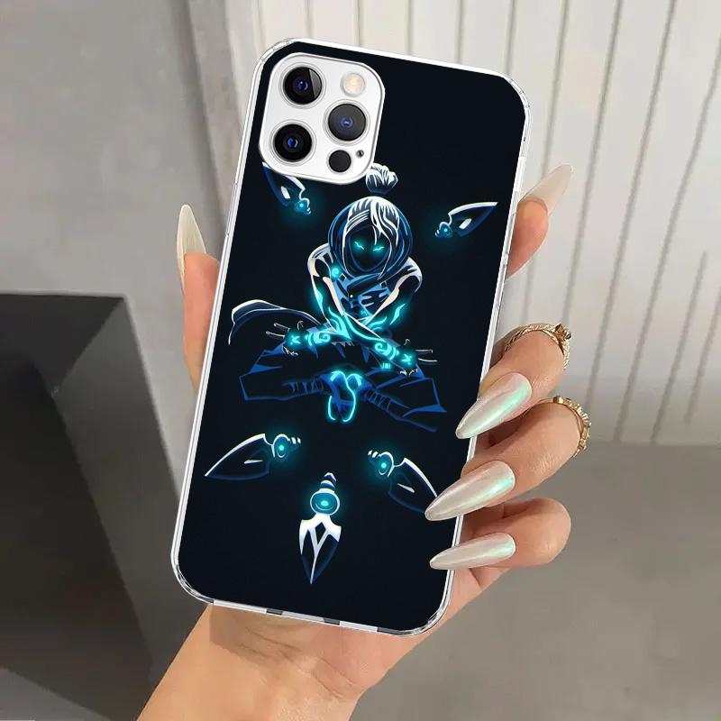 Valorant Jett Handyhülle für iPhone 17 Air 16 15 Plus 14 13 Mini 12 11 Pro Max 16E 7 8 SE 2020 Weiche Funda Druckschale 16 15 14 1