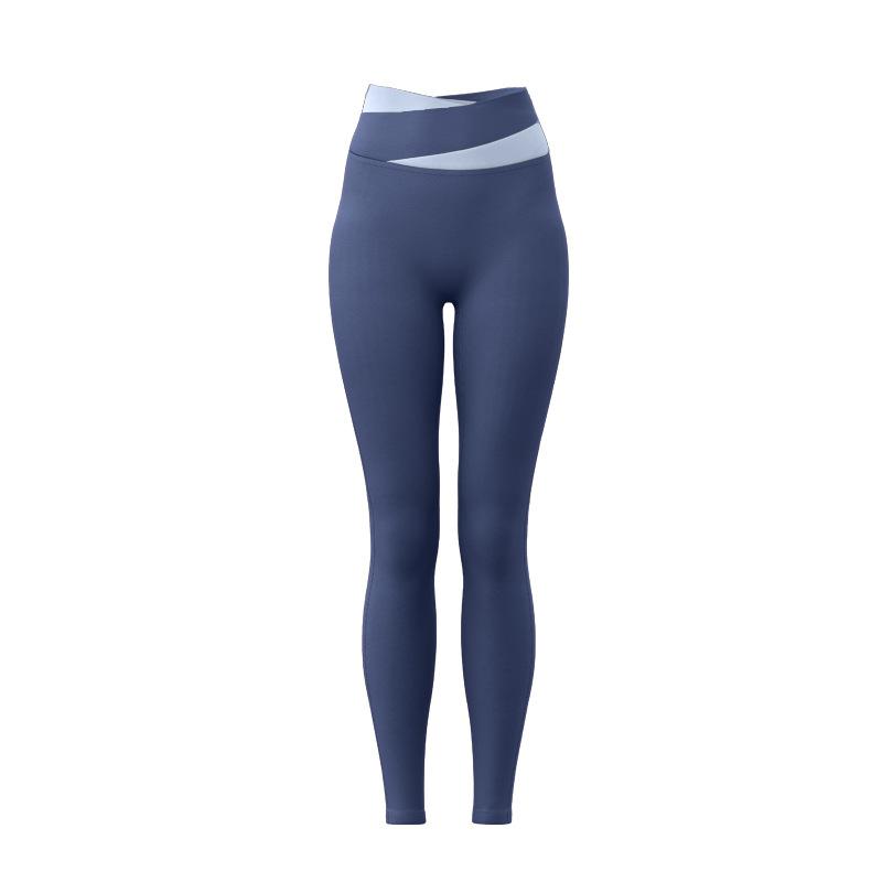 Contrasting Color Splicing Yoga Suit Women Can Wear Quick-drying Breathable Short-sleeved Trousers Pilates Sports Suit
