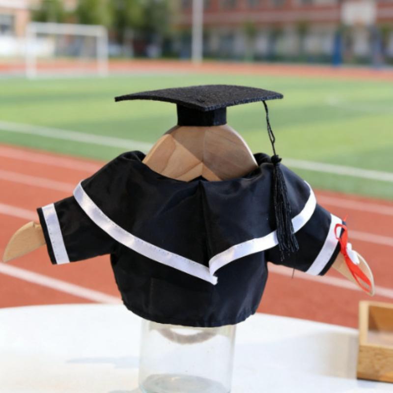 Graduation Suit Fits 30Cm Plush Bear Clothes Accessories Multiple Colors Cloth Graduation Dress Dolls Clothes