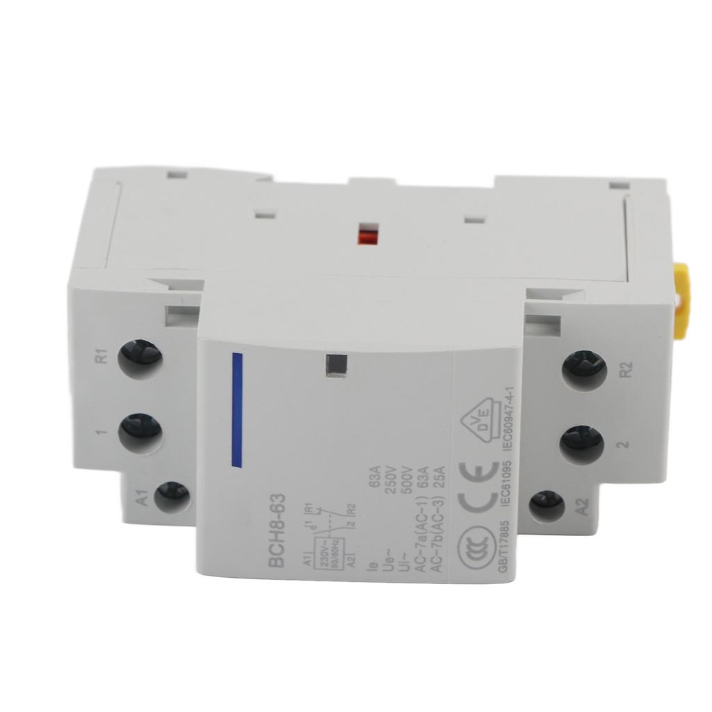 Contactor AC Casnic 2P 63A Montare pe Șină DIN 1NO 1NC (220V230V)