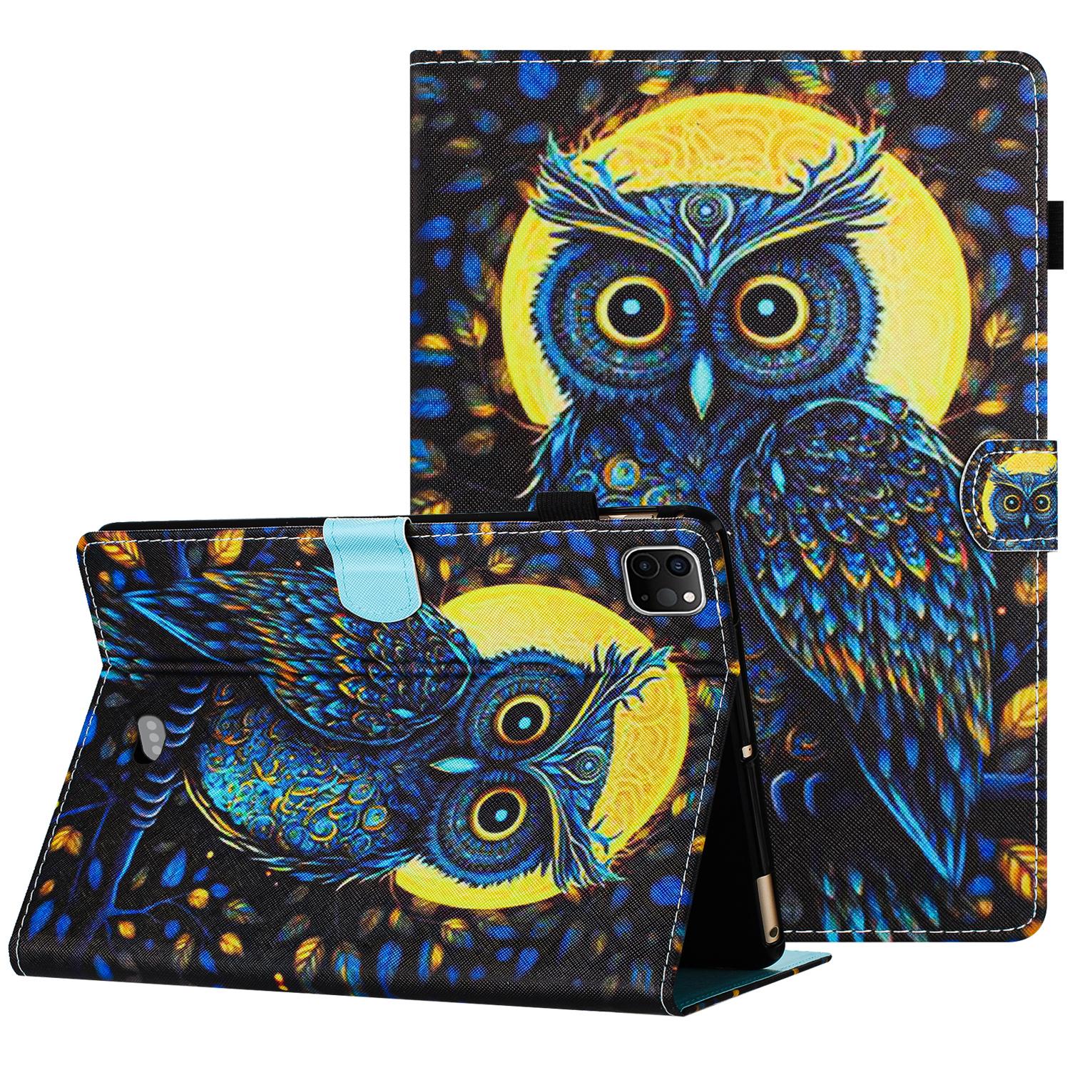 

For iPad Pro 11 (2025)/11 (2024) Case Pattern Portable Protective Folio Leather Tablet Cover Card Holder A