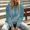 Women's Floral Print Casual Hoodie with Pocket and Long Sleeve Top