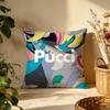 Stylish EEmilio Pucciful Cushion Cover Versatile DoubleSided Pillow Case Fit for Sofa Bed Car  Daily Decor