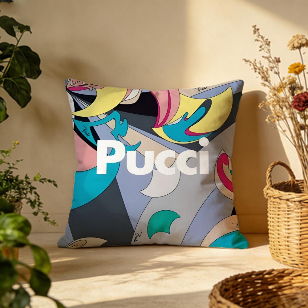 Stylish EEmilio Pucciful Cushion Cover Versatile DoubleSided Pillow Case Fit for Sofa Bed Car Daily Decor