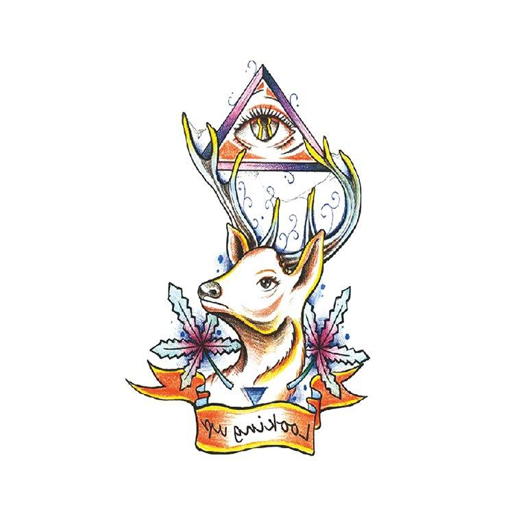 Flower Arm Tattoo Sticker Large Flower Red Rose Body English Arm Chest Cover Waterproof Simulation Tattoo Sticker