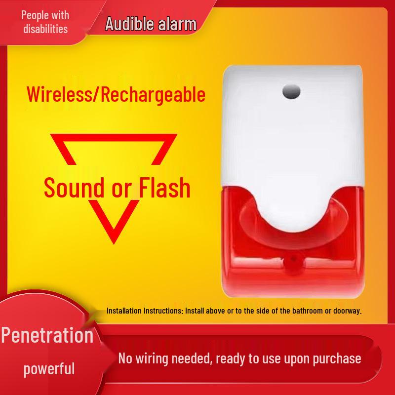 Chiamapulsante Wireless per WC Disabili per Assistenza Anziani