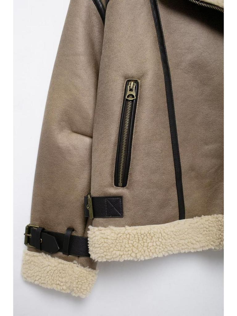 Autumn European & American Women's Tie-Hem Double-Sided Jacket Coat
