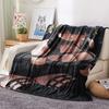 1 Pezzo Coperta in Flanella con Stampa Cartone Animato, Alta Qualità Confortevole per Tutte le Stagioni, Decorazione per la Casa, Calore e Comfort, Perfetta per Regalo di Natale Compleanno