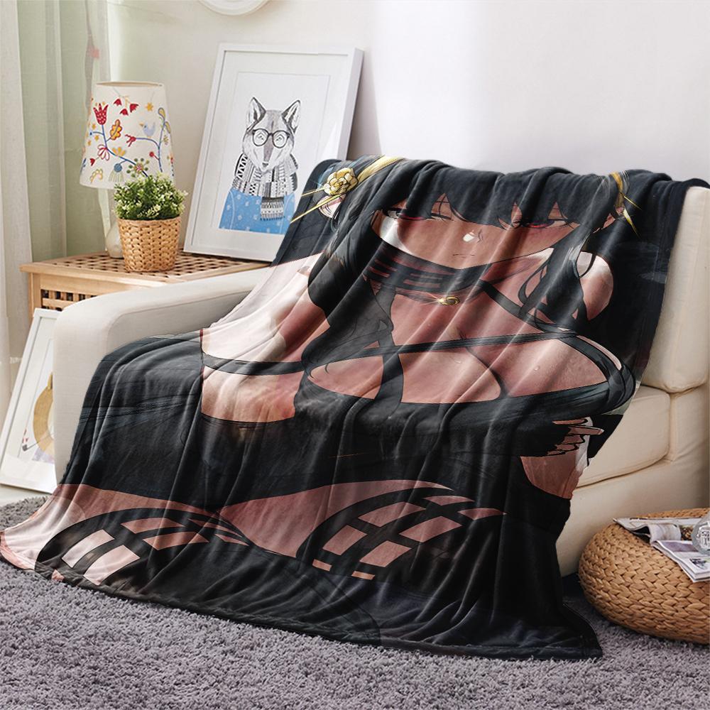 1 Pezzo Coperta in Flanella con Stampa Cartone Animato, Alta Qualità Confortevole per Tutte le Stagioni, Decorazione per la Casa, Calore e Comfort, Perfetta per Regalo di Natale Compleanno