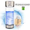 Hydrogen Water Filter Glass Bottle, Portable Lonizer Cup with USB Charging, High Borosilicate Glass with Silicone Pad, Purification Membrane for Offic