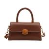 Pu Small Square Bag With Top Flap For Daily Casual Street Fashion