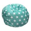 Plush Animal Toy Storage Bag - Children's Soft Bean Bag Chair Cover with Zipper
