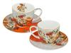 Set of 2 Cups with Saucers Van Gogh Roses Carmani Gift Set