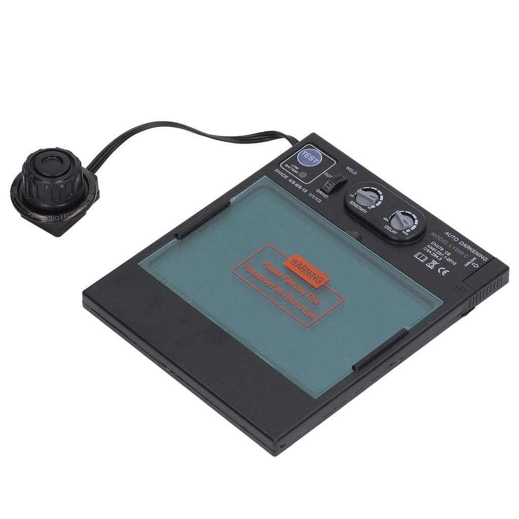 Automatic Darkening Lens with Battery Multifunctional Large Window Electric Welding Helmet Lens