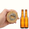 1PC/5/20PCS Beer Bottle Opener Portable Round Shape Bamboo Opener Fridge Magnet Bar Beverages Gadgets Wedding Home Party Tools